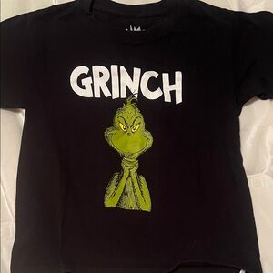 Kids Grinch Black and Green T-Shirt